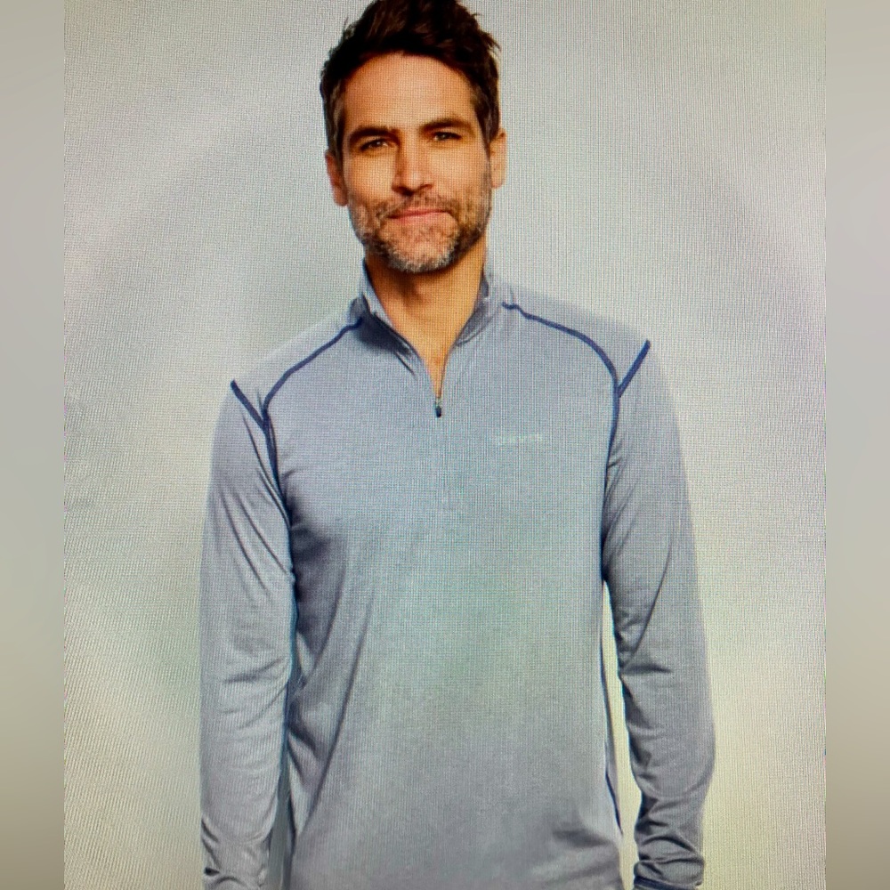 NWT peach Orvis Drirelease 1/4 zip Men's Long Sleeve shirt XL